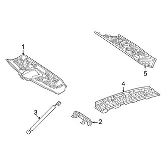 Mercedes-Benz OE - Roof - Interior Trim (With Panoramic Headliner & Components), (Hatchback)