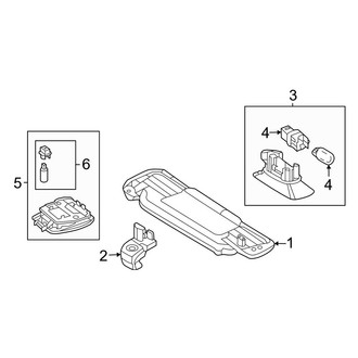 Mercedes-Benz OE - Roof - Interior Trim (With Panoramic Sunvisor & Lamps), (Hatchback)