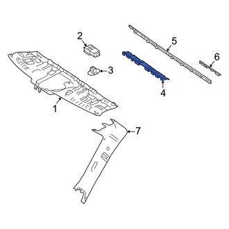 Mercedes-Benz OE - Inner Windshield Post Trim