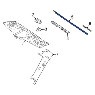 Mercedes-Benz OE - Windshield Post Trim Insulator