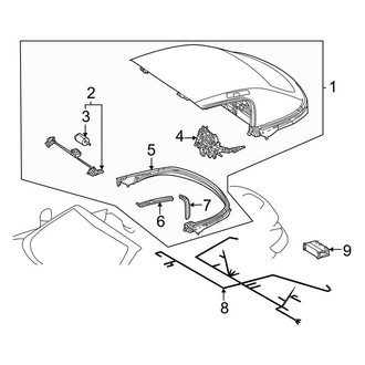 Mercedes-Benz OE - Convertible/Soft Top - Frame & Components (Convertible)