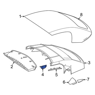 Mercedes-Benz OE - Rear Right Roof Opening Trim
