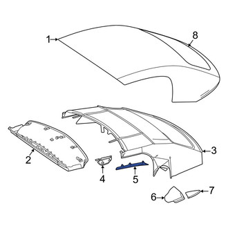 Mercedes-Benz OE - Rear Roof Opening Trim