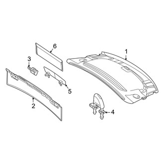Mercedes-Benz OE - Convertible/Soft Top - Top Well Components