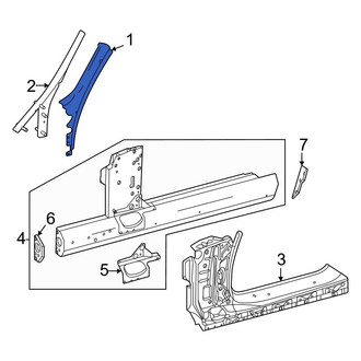 Mercedes-Benz OE - Front Left Body A-Pillar