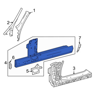 Mercedes-Benz OE - Left Inner Rocker Panel