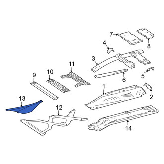 Mercedes-Benz OE - Front Left Floor Pan Reinforcement