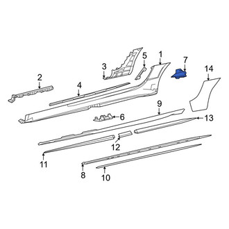 Mercedes-Benz OE - Rear Left Stone Deflector