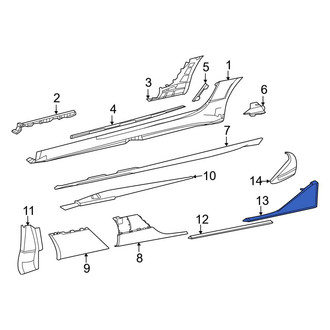 Mercedes-Benz OE - Rear Left Rocker Panel Guard