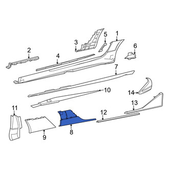 Mercedes-Benz OE - Front Left Rocker Panel Guard