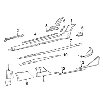 Mercedes-Benz OE - Pillars, Rocker & Floor - Exterior Trim