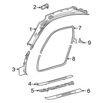 Mercedes-Benz OE - Pillars, Rocker & Floor - Interior Trim (Hatchback)