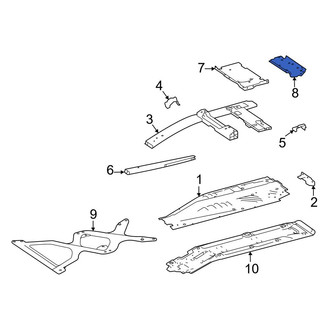 Mercedes-Benz OE - Rear Right Floor Pan Reinforcement