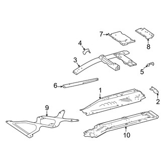 Mercedes-Benz OE - Pillars, Rocker & Floor - Floor & Rails (Convertible)