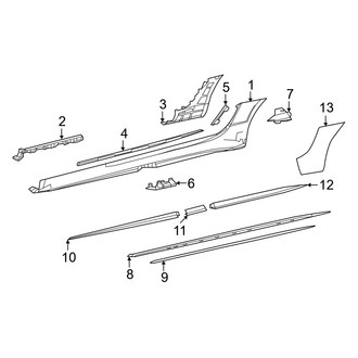 Mercedes-Benz OE - Pillars, Rocker & Floor - Exterior Trim (Convertible)
