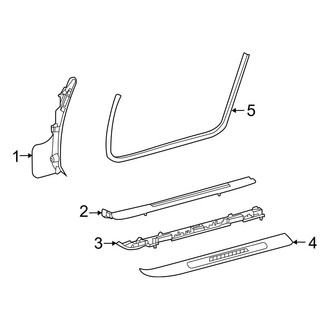 Mercedes-Benz OE - Pillars, Rocker & Floor - Interior Trim (Convertible)