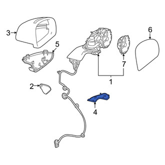 Mercedes-Benz OE - Front Left Door Mirror Cover