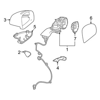 Mercedes-Benz OE - Door - Outside Mirrors