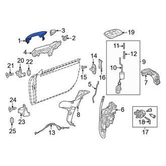 Mercedes-Benz OE - Front Left Outer Exterior Door Handle