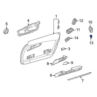 Mercedes-Benz OE - Front Right Door Switch Trim Panel
