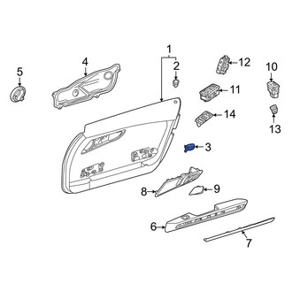 Mercedes-Benz OE - Front Inner Door Emblem