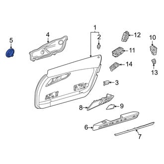 Mercedes-Benz OE - Front Door Panel Insulation