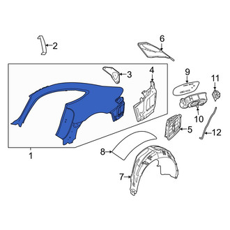 Mercedes-Benz OE - Rear Left Outer Quarter Panel