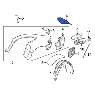 Mercedes-Benz OE - Rear Left Quarter Panel Insulator