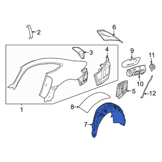 Mercedes-Benz OE - Rear Left Quarter Panel Splash Shield