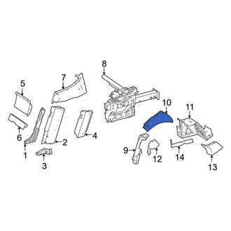 Mercedes-Benz OE - Rear Center Left Wheel Housing Side Panel