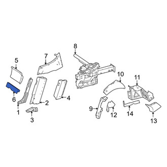 Mercedes-Benz OE - Left Lower Frame Side Member Crossmember