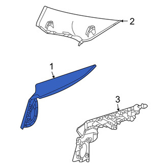 Mercedes-Benz OE - Rear Left Lower Interior Quarter Panel Trim Panel