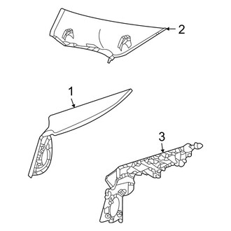 Mercedes-Benz OE - Quarter Panel - Interior Trim (Hatchback)