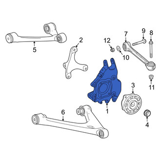 Mercedes-Benz OE - Rear Left Suspension Knuckle