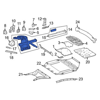 Mercedes-Benz OE - Rear Left Frame Side Member Assembly