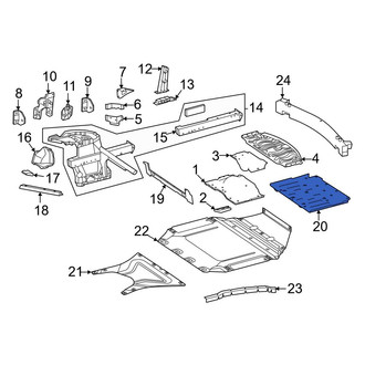 Mercedes-Benz OE - Rear Floor Pan Heat Shield