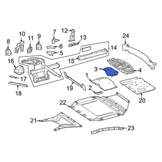 Mercedes-Benz OE - Rear Center Right Floor Pan