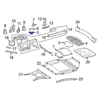 Mercedes-Benz OE - Rear Left Inner Body C-Pillar Reinforcement