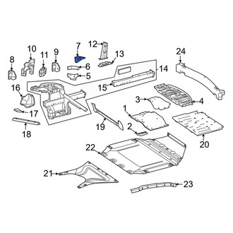 Mercedes-Benz OE - Rear Left Upper Body C-Pillar Reinforcement
