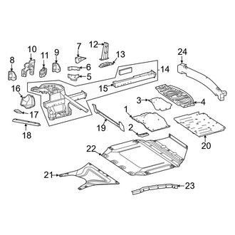 Mercedes-Benz OE - Rear Body & Floor - Floor & Rails (Hatchback)