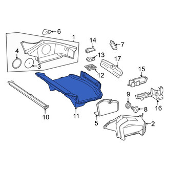 Mercedes-Benz OE - Rear Spare Tire Compartment Cover