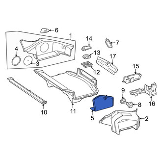 Mercedes-Benz OE - Rear Left Trunk Trim Panel Insert