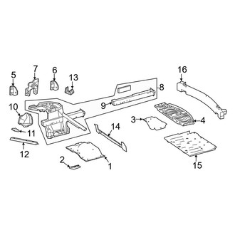 Mercedes-Benz OE - Rear Body & Floor - Floor & Rails (Convertible)