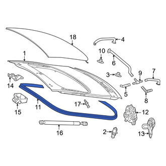 Mercedes-Benz OE - Rear Hatch Seal