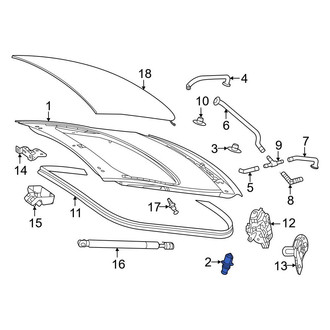 Mercedes-Benz OE - Rear Lower Deck Lid Stop Buffer