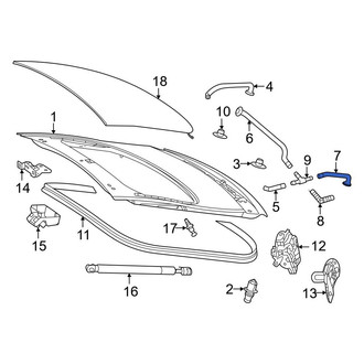 Mercedes-Benz OE - Rear Lower Liftgate Washer Hose