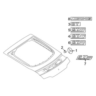 Mercedes-Benz OE - Lift Gate - Exterior Trim (Hatchback)