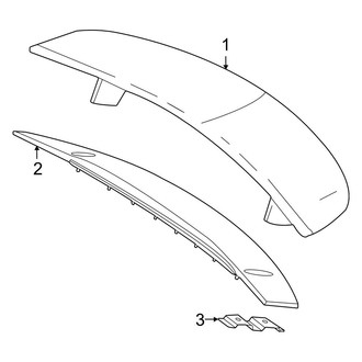 Mercedes-Benz OE - Lift Gate - Spoiler (Stationary), (Hatchback)