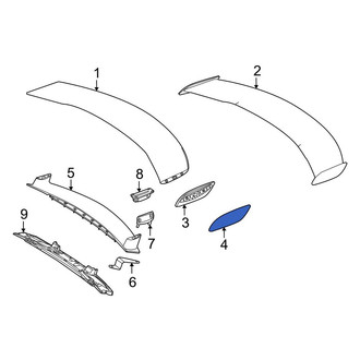 Mercedes-Benz OE - Rear Left Outer Spoiler Decal