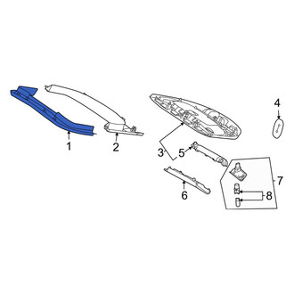 Mercedes-Benz OE - Rear Upper Liftgate Trim